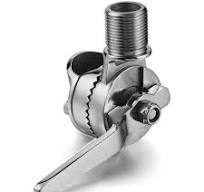 Marine VHF Antenna Mounts, Ratchet Mount, 316 Stainless Steel Adjustable  Base Mount for Boat (Clamp-on Antenna)