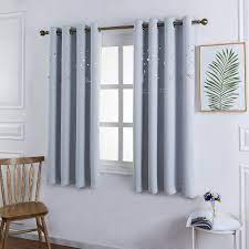 Think sheer cotton or linen curtains in muted pastels. Amazon Com Mangata Casa Baby Nursery Blackout Curtains Cutout Design With Animal For Boy Kids Room 2 Panels Grommet Darkening Drapes Die Cut Window For Children Room Greyish White 52x63in Home Kitchen
