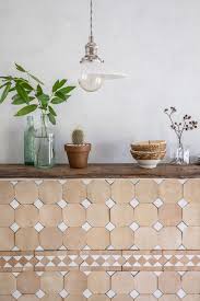Zio Sons Cle Zellige Natural 4 Octagon Moroccan Sea Salt Bouchon Cle Tile Terracotta Tiles Kitchen Design Color