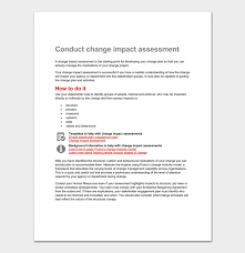 3.3.2 predicting the impact of recommendations assessment the resource impact will include identifying the change required and can be estimated using the following formula Impact Assessment Template 5 For Word Excel Pdf