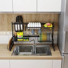 Ours will even last you a lifetime. Stainless Steel Shelf Dishes Drying Sink Drain Rack Storage Set For Kitchen Ebay