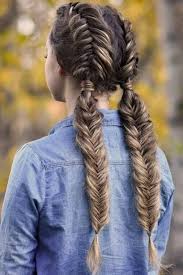 Wrap the fishbone braid you just made into a bun. Fishtail Braid Best Ways To Make A Fishtail Braid