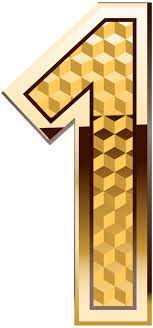 Gold Number One Png Clip Art Image Free Clip Art Art Images Numbers Font