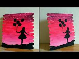 Handmade Homemade Simple Birthday Wall Decoration At Home Popsicle Stick Craft Wall Decor Handmade Birthday Gift Idea By Punekar Sneha Youtube Popsicle Stick Crafts Craft Stick Crafts Handmade Birthday Gifts
