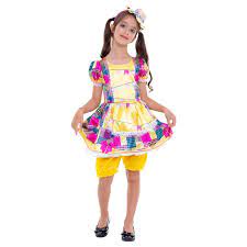 Doces estalos para festa junina chapeu para festa junina roupas para festa junina cestas para festa junina decoração para festa junina fantasia para festa junina. Fantasia Infantil Vestido Amarelo Festa Junina Regina Festas Pbkids Mobile