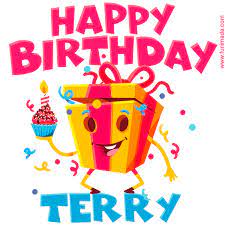 Send family & friends hilarious birthday ecards that won't end up in the trash! Funny Happy Birthday Terry Gif Download On Funimada Com