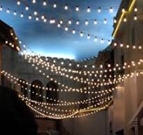Custom Length Commercial Grade String Light Cord, No Plug (medium/E26 base)