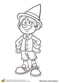 Coloriage Heros Contes De Fees Pinocchio