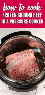 Cook until no longer pink or for about 5 minutes, constantly breaking into small pieces and stirring. Learn How To Cook Frozen Ground Beef In The Instant Pot Pressure Cooker In About 30 M Frozen Ground Turkey Recipe Instant Pot Recipes Frozen Ground Beef Recipe