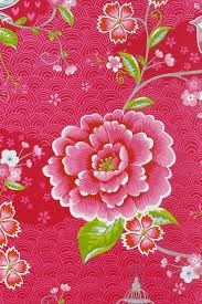 Pip Birds In Paradise Red Wallpaper Rood Behang Behang Pip Studio