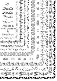 40 Hand Drawn Frames Doodle Borders Digital Frames Clipart Drawing Frames Bullet Journal Doodles Doodle Borders