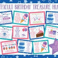 Find this pin and more on field dayby toni bloss. Indoor Birthday Treasure Hunt Clues Indoor Birthday Etsy