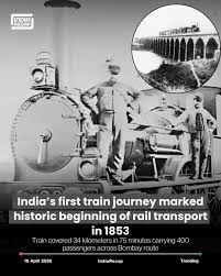 On 16 April 1853, the first passenger ...