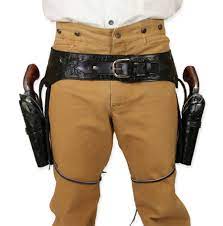 Leathertown usa gun holster & belt cowboy western style rig.38/357 cal double crossdraw holster standard.38/357 barrel : 22 Cal Western Gun Belt And Holster Double Black Tooled Leather