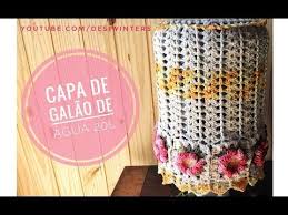Capa De Galao De Agua 20 Litros Em Croche Crochetando Com Euroroma E Marcelo Nunes Flor Copo De Leite Youtube Capa De Croche Croche Simples Capa De Botijao