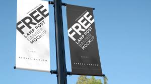 Road Banner Mockup In 2020 Poster Mockup Outdoor Advertising Mockup Branding Mockups Psd