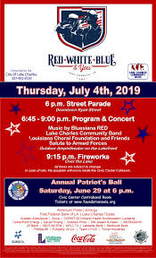 Document Center Red White Blue You To Include Parade Concert And Fireworks Lake Charles Louisisana
