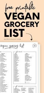 Ultimate Vegan Grocery List For Beginners Printable Pdf Vegan Grocery List Vegan Grocery Vegan Shopping List