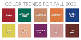 For many of us, the need to make tweaks to our decor kicks in with the changing of the seasons. Color Trends For 2020 Fall Events