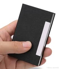 These leather business card holders are your new networking essential. Business Card Holder Business Card Case Pu Leather And Stainless Steel Metal Card Holder For Men And Women With Magnetic Shut From Sarahzhang88 3 52 Dhgate Com