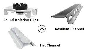 Sound Isolation Clips Vs Resilient Channel Vs Hat Channel