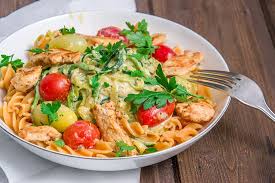 Gesunde Zucchini Pasta Mit Hahnchen Immerhungrig Rezept Zucchini Gesund Pasta Rezepte Hahnchen Essensrezepte