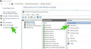 Image result for windows firewall inbound rule
