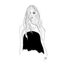 Sometimes Staying Is Braver Than Going Fashionillustration Model Black And White Drawing Lineart Line Art Line Drawing Art Sketches Line Art Sketch Book