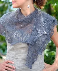 Adding beads along the edge of a shawl or scarf adds just the right amount of weight so that it step two: Beaded Shawls Part I The Lazy Way With Rowan Kidsilk Haze Glamour