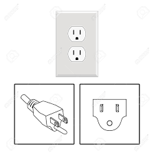 How to wire a uk plug. Us Socket And Plug Icon Set Three Pin Socket Sheme Isolated Royalty Free Cliparts Vectors And Stock Illustration Image 148513049