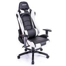 Amazon Com Aminitrue High Back Gaming Chair Racing Style Adjustable Chair White Kitchen D Best Home Office Desk Gaming Chair Modern Home Office Furniture