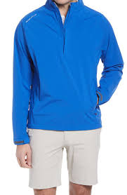 Returnable within 45 days by mail or to a u.s. Shop Peter Millar Hyperlight Shield Half Zip Pullover In Deep Ocean
