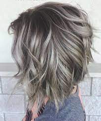 Gray Brown Inverted Bob Shag Shortbobhairstyles Wavy Bob Hairstyles Choppy Bob Hairstyles Bobs For Thin Hair