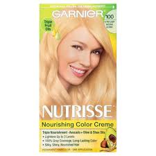 Our after colour hair conditioner is enriched with avocado oil, olive oil and cranberry oil. Garnier Nutrisse Nourishing Hair Color Creme 100 Extra Light Natural Blonde Target
