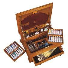 Windsor Newton Studio Paint Box I Want This Too Art Supply Box Oil Painting Supplies Art Supplies