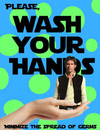 I Couldn T Find This Anywhere So I Made One Wash Your Hans For A Star Wars Party Star Wars Party Star Wars Classroom Theme Star Wars Classroom