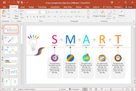 A goal sheet template prepared in ms excel allows you to complete your working with ease of calculation. Animated Smart Management Objectives Powerpoint Template