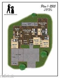 The best 4 bedroom house floor plans. 4 Bedroom 3 Bath House Plan 2 505 Sf Blueprint Plans Ebay