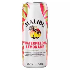 Every can of malibu splash is packed with 12 ounces of the good stuff at just 5% alcohol content, so you don't have to worry about any headaches after your chill sesh. Malibu Launches Brand New Watermelon Flavoured Rum Where To Get Express Co Uk