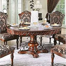 Furniture Of America Eleanora Round Pedestal Dining Table In Brown Cherry In 2020 Round Pedestal Dining Table 60 Inch Round Dining Table Round Pedestal Dining