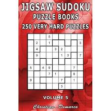 To help you get started on these. Buy Jigsaw Sudoku Puzzle Books 250 Very Hard Puzzles Volume 5 Handy 6 X 9 Inch Book Layout 2 Puzzles Per Page Paperback May 2 2019 Online In Hungary 1096637316