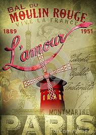 Moulin Rouge L Amour Poster Moulin Rouge Illustration Stock Illustration