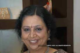 Enjoying themoments is Veena Bhatt at Simran Bhuraani's Party