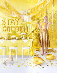 Gold Party Oh Happy Day Gold Theme Party Yellow Party Decorations Yellow Party Themes