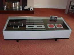 Nes Controller Coffee Table Mesas De Cafe Sala De Juego Familiar Habitaciones De Juegos