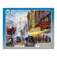 Buy thomas kinkade painter of light puzzle: Disney S 1 000 Piece Thomas Kinkade Dc Comics The Trinity Puzzle By Ceaco Kinkade Paintings Thomas Kinkade Thomas Kinkade Paintings
