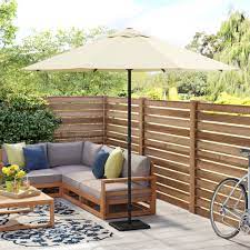 Brand new to our outdoor living range, this hexagonal cantilever parasol opens out to an impressive 3.5 metres and is fitted with 24 led lights powered by a discrete solar panel that sits on top of the umbrella. Garden Parasol 15 Of The Best Garden Parasols To Buy For 2021