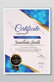 The selection of printable templates for certificates gives you ample choices for the award you want to present. Unique Certificate Template Minimalist Ai Free Download Pikbest