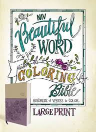 Enjoy god's word in a creative and relaxing way as you color meaningful scripture passages. Niv Beautiful Word Coloring Bible Large Print Purple Tan Imitation Leather Zondervan 9780310447061