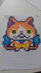 Jibanyan Pixel Art Pokemon Dessin Pixel Pixel Art Personnage